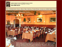 Tablet Screenshot of kolbehkabobrestaurant.com